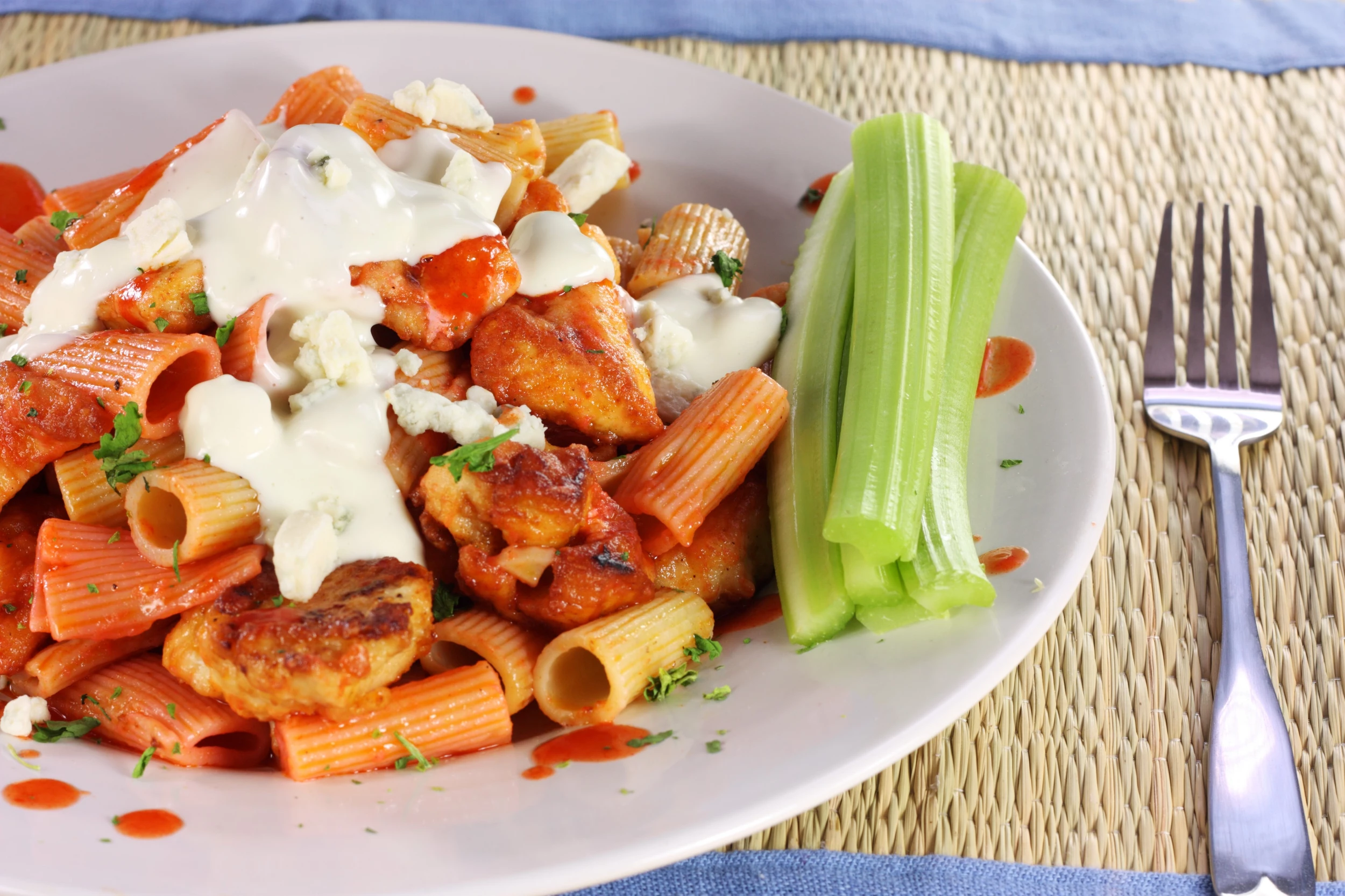 Buffalo Chicken and Pasta